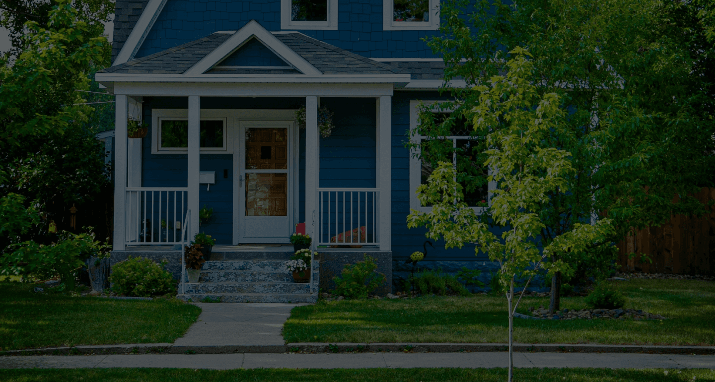 House in the background